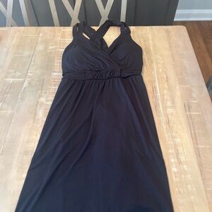 Soma Black Maxi Dress with Crisscross Back Straps